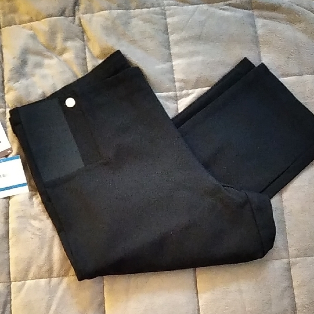 Anne Klein Black Knit Ponte Pants